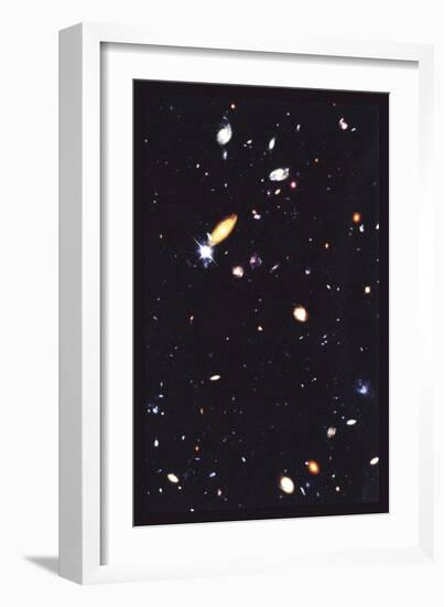 Hubble Deep Field-null-Framed Art Print