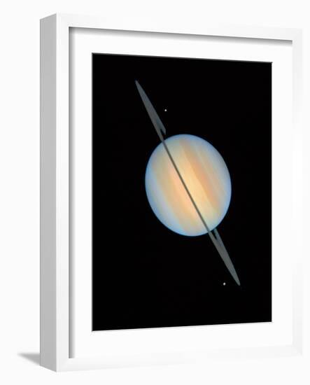 Hubble Image of Saturn-null-Framed Photographic Print