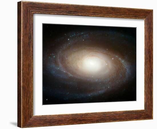 Hubble Photographs Grand Design Spiral Galaxy M81 Space Photo Art Poster Print-null-Framed Art Print