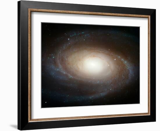 Hubble Photographs Grand Design Spiral Galaxy M81 Space Photo Art Poster Print-null-Framed Art Print