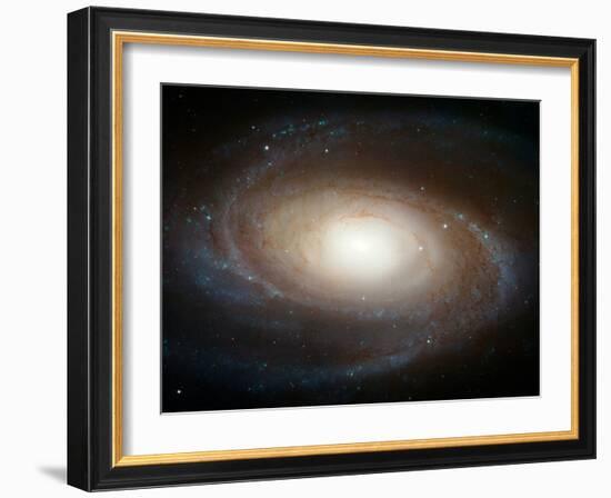 Hubble Photographs Grand Design Spiral Galaxy M81 Space Photo Art Poster Print-null-Framed Art Print