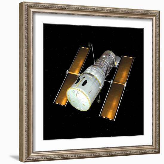 Hubble Space Telescope, Artwork-Friedrich Saurer-Framed Premium Photographic Print