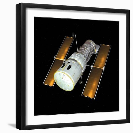 Hubble Space Telescope, Artwork-Friedrich Saurer-Framed Premium Photographic Print