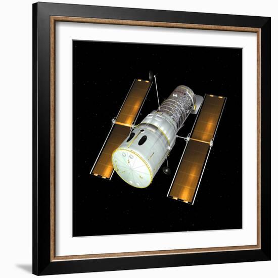 Hubble Space Telescope, Artwork-Friedrich Saurer-Framed Premium Photographic Print