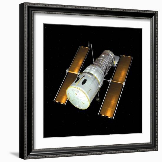 Hubble Space Telescope, Artwork-Friedrich Saurer-Framed Premium Photographic Print