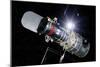 Hubble Space Telescope In Orbit, Artwork-Detlev Van Ravenswaay-Mounted Photographic Print