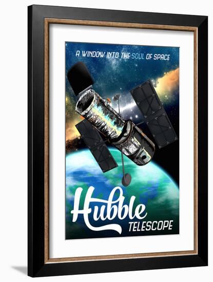 Hubble Telescope Travel-Lynx Art Collection-Framed Art Print