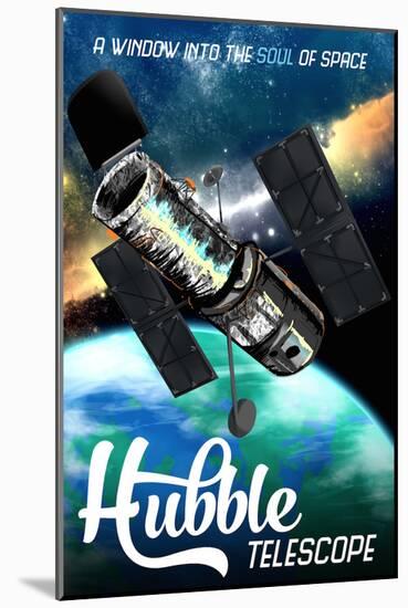 Hubble Telescope Travel-Lynx Art Collection-Mounted Art Print