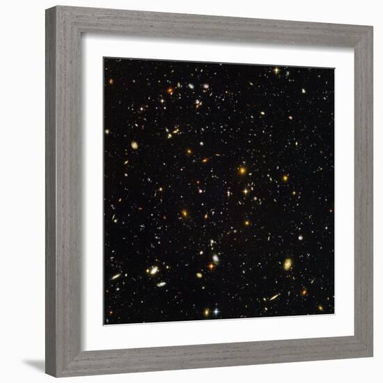 Hubble Ultra Deep Field Galaxies-null-Framed Premium Photographic Print