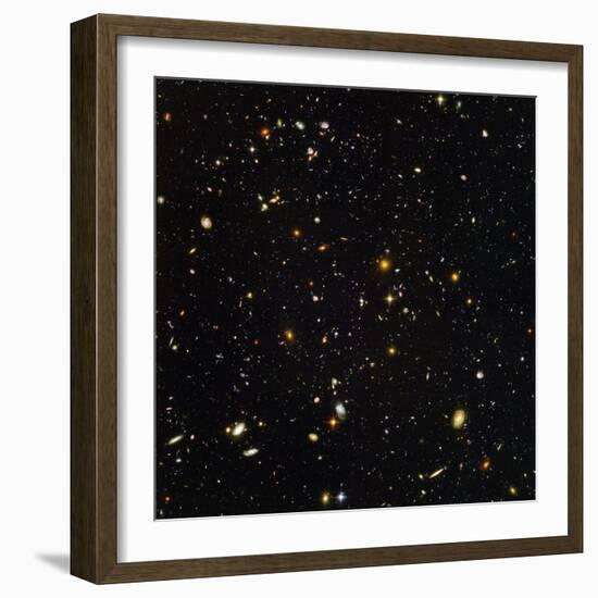 Hubble Ultra Deep Field Galaxies-null-Framed Premium Photographic Print