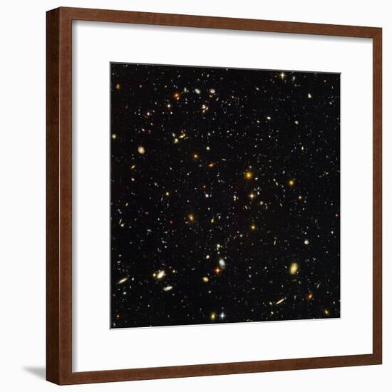 Hubble Ultra Deep Field Galaxies-null-Framed Premium Photographic Print