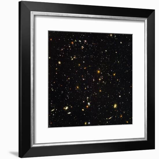 Hubble Ultra Deep Field Galaxies-null-Framed Premium Photographic Print