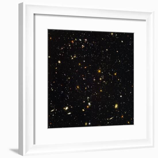 Hubble Ultra Deep Field Galaxies-null-Framed Premium Photographic Print