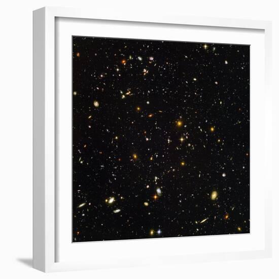 Hubble Ultra Deep Field Galaxies-null-Framed Premium Photographic Print