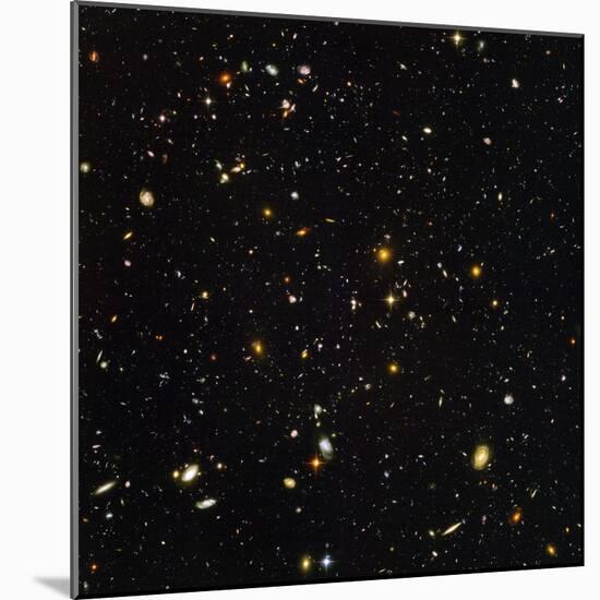 Hubble Ultra Deep Field Galaxies-null-Mounted Premium Photographic Print