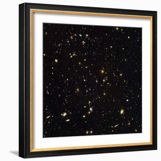 Hubble Ultra Deep Field Galaxies-null-Framed Premium Photographic Print