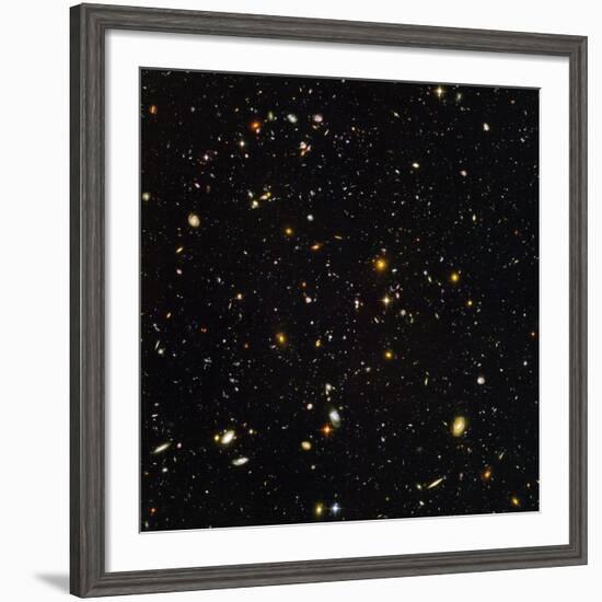 Hubble Ultra Deep Field Galaxies-null-Framed Photographic Print