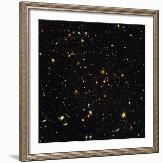 Hubble Ultra Deep Field Galaxies-null-Framed Photographic Print