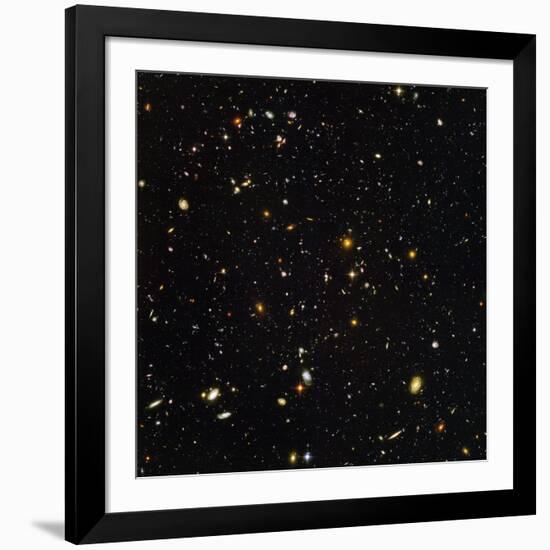 Hubble Ultra Deep Field Galaxies-null-Framed Photographic Print