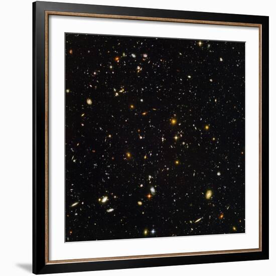 Hubble Ultra Deep Field Galaxies-null-Framed Photographic Print