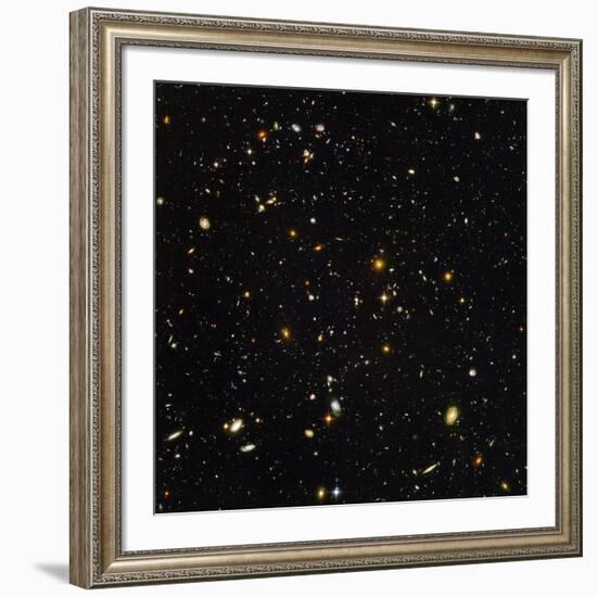 Hubble Ultra Deep Field Galaxies-null-Framed Photographic Print