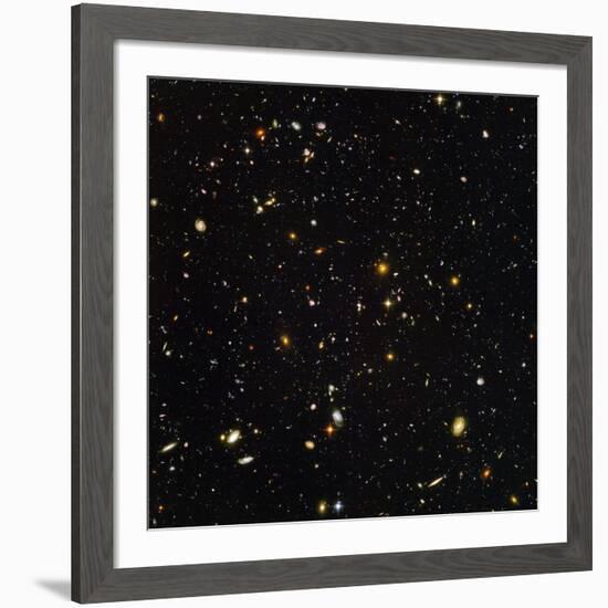 Hubble Ultra Deep Field Galaxies-null-Framed Photographic Print