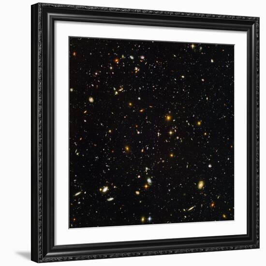 Hubble Ultra Deep Field Galaxies-null-Framed Photographic Print