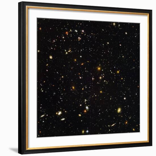 Hubble Ultra Deep Field Galaxies-null-Framed Photographic Print