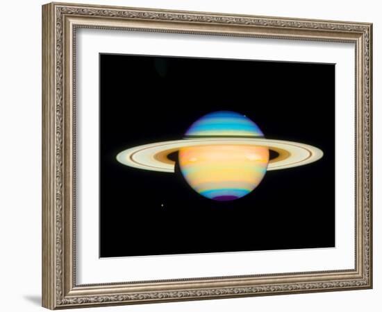 Hubble View of Saturn-null-Framed Photographic Print