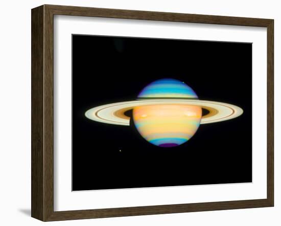 Hubble View of Saturn-null-Framed Photographic Print