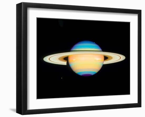 Hubble View of Saturn-null-Framed Photographic Print