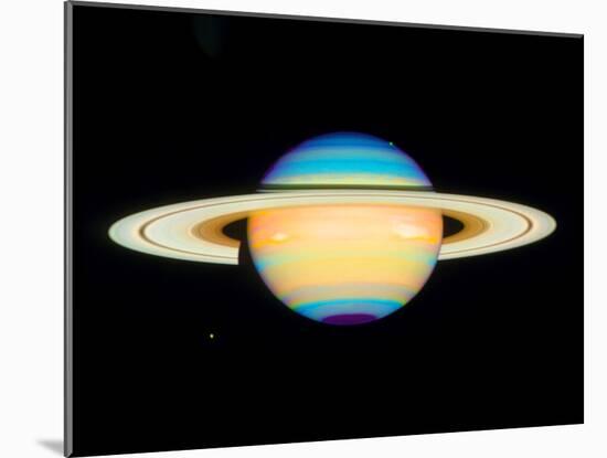 Hubble View of Saturn-null-Mounted Photographic Print