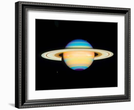 Hubble View of Saturn-null-Framed Photographic Print