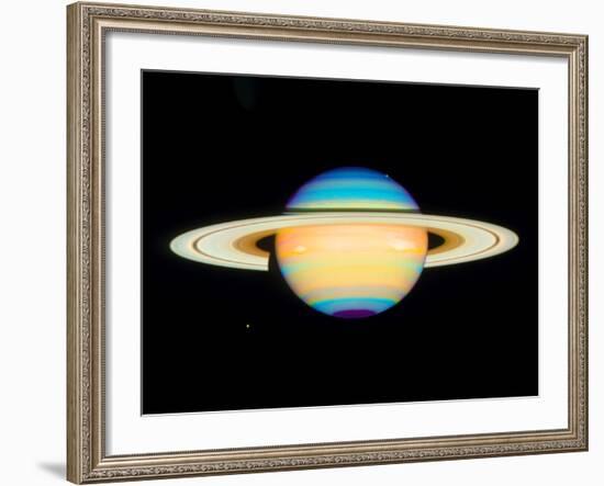 Hubble View of Saturn-null-Framed Photographic Print