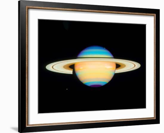 Hubble View of Saturn-null-Framed Photographic Print