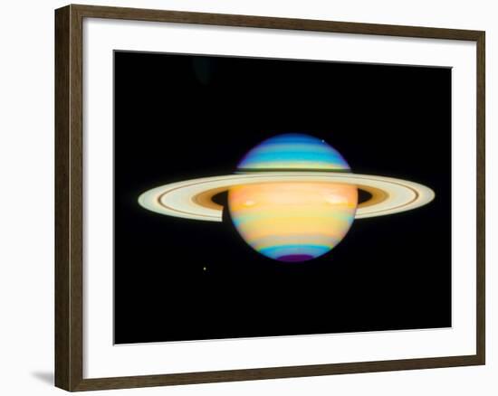 Hubble View of Saturn-null-Framed Photographic Print