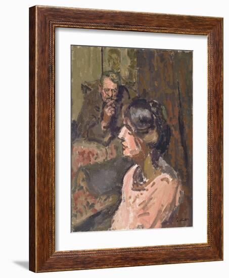 Hubby and Marie, C.1912 (Oil on Canvas)-Walter Richard Sickert-Framed Giclee Print