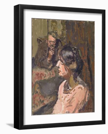 Hubby and Marie, C.1912 (Oil on Canvas)-Walter Richard Sickert-Framed Giclee Print