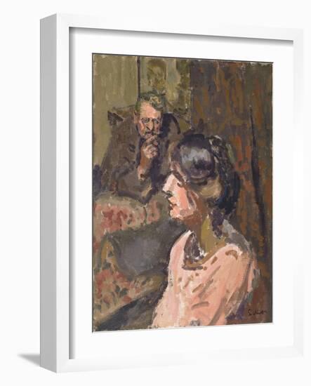 Hubby and Marie, C.1912 (Oil on Canvas)-Walter Richard Sickert-Framed Giclee Print