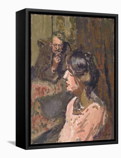 Hubby and Marie, C.1912 (Oil on Canvas)-Walter Richard Sickert-Framed Premier Image Canvas