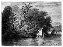 A Sight at Celebes, Indonesia, 19th Century-Hubert Clerget-Giclee Print