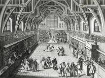 Westminster Hall, the First Day of Term, a Satirical Poem, 1797 Engraved by c.Mosley-Hubert Gravelot-Framed Premier Image Canvas