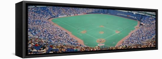 Hubert H. Humphrey Metronome, Twins V. Blue Jays, Minneapolis, Minnesota-null-Framed Stretched Canvas