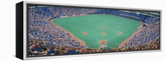 Hubert H. Humphrey Metronome, Twins V. Blue Jays, Minneapolis, Minnesota-null-Framed Stretched Canvas