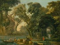 The Fountain in the Grove of the Muses at the Chateau De Marly-Hubert Robert-Giclee Print