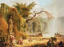 Vue du Tapis Vert à Versailles-Hubert Robert-Framed Giclee Print