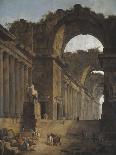 View of the Grand Gallery of the Louvre, 1796-Hubert Robert-Giclee Print