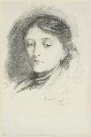 Mrs Thomas Tylston Greg, 1885 (Pencil on Paper)-Hubert von Herkomer-Framed Giclee Print