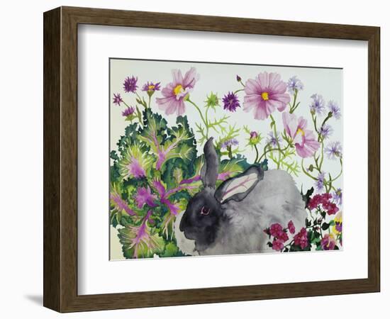 Hubert with Kale-Carissa Luminess-Framed Giclee Print