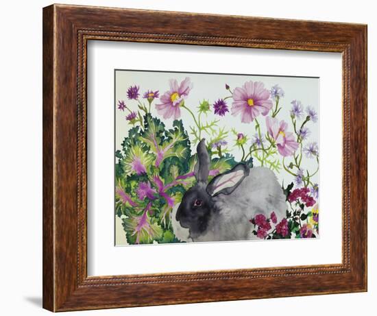 Hubert with Kale-Carissa Luminess-Framed Giclee Print